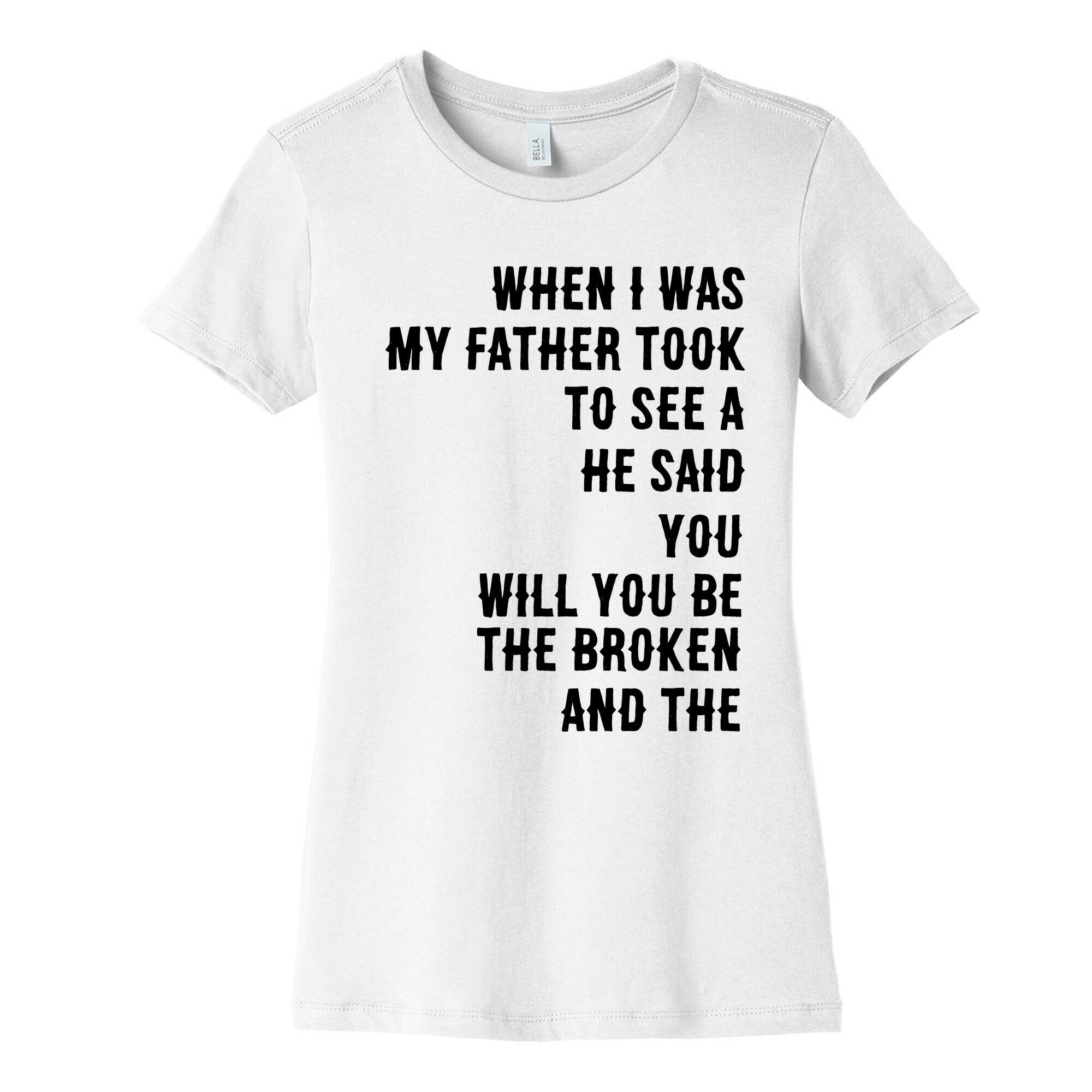 When I Was a Young Boy (1 of 2 pair) Women's Cotton Tee
